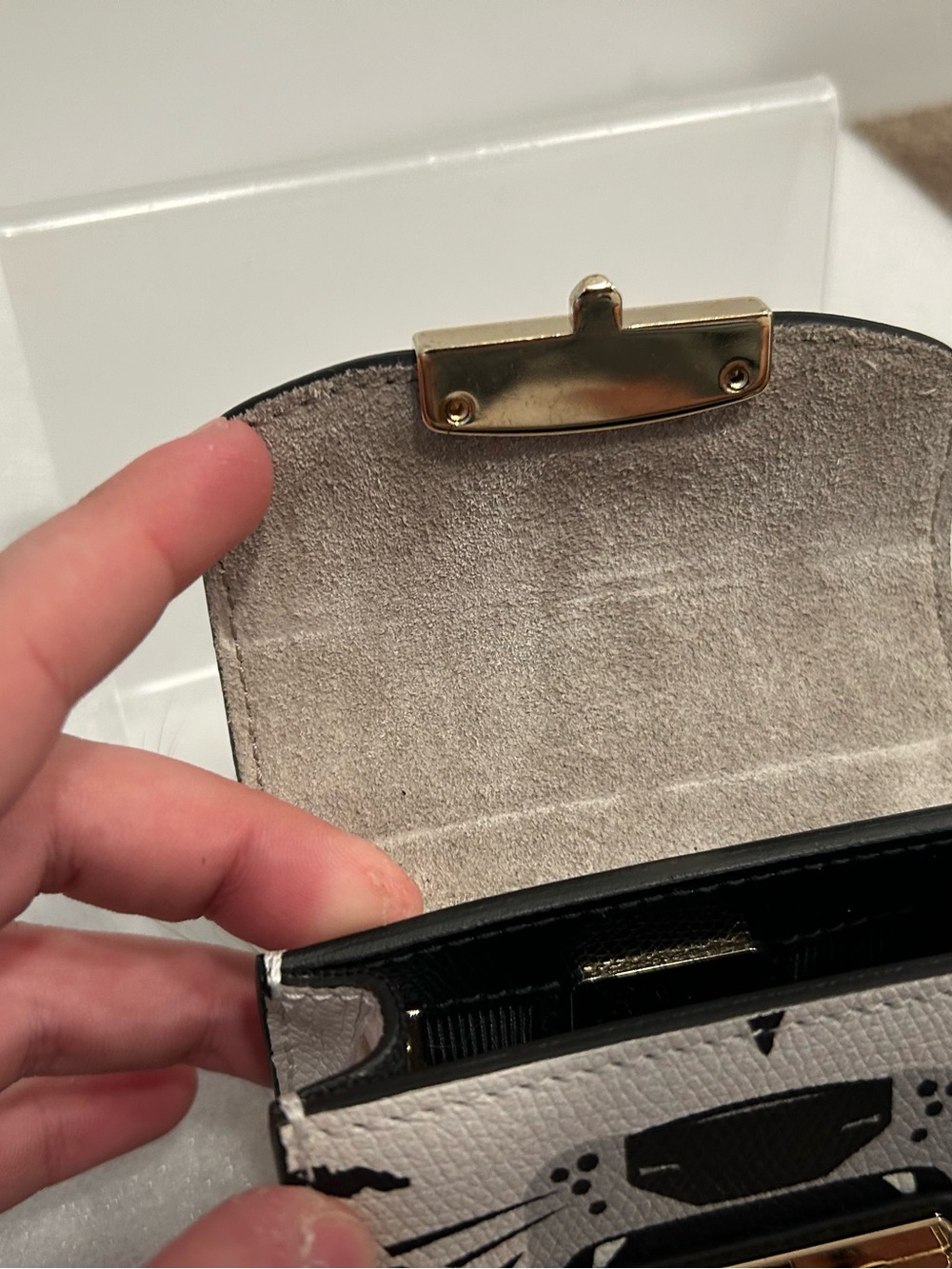 Furla White Tiger Face jungle collection Mini Crossbody Bag - Picture 8 of 8